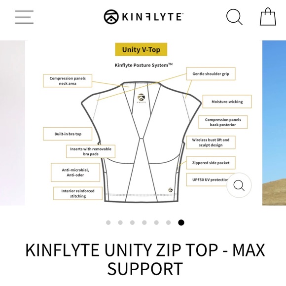 KINFLYTE Unity Zip Top Max Support! Currently SOLD OUT online! Sells for $150 - Picture 14 of 14